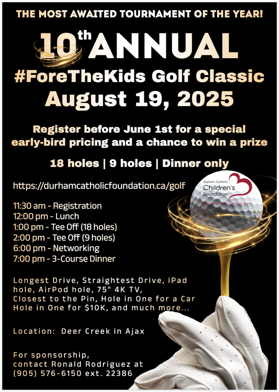 2025 10th Annual ForeTheKids Golf Classic Flyer